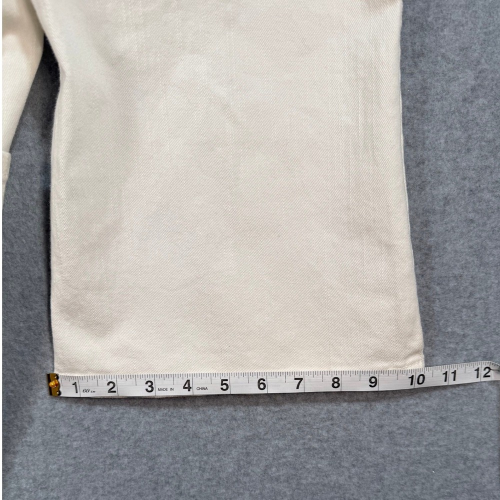 NYDJ White Flare Jeans Women 12 NWT Tummy Tuck 33 X 34 Inseam Stretch USA Bling - Picture 12 of 17